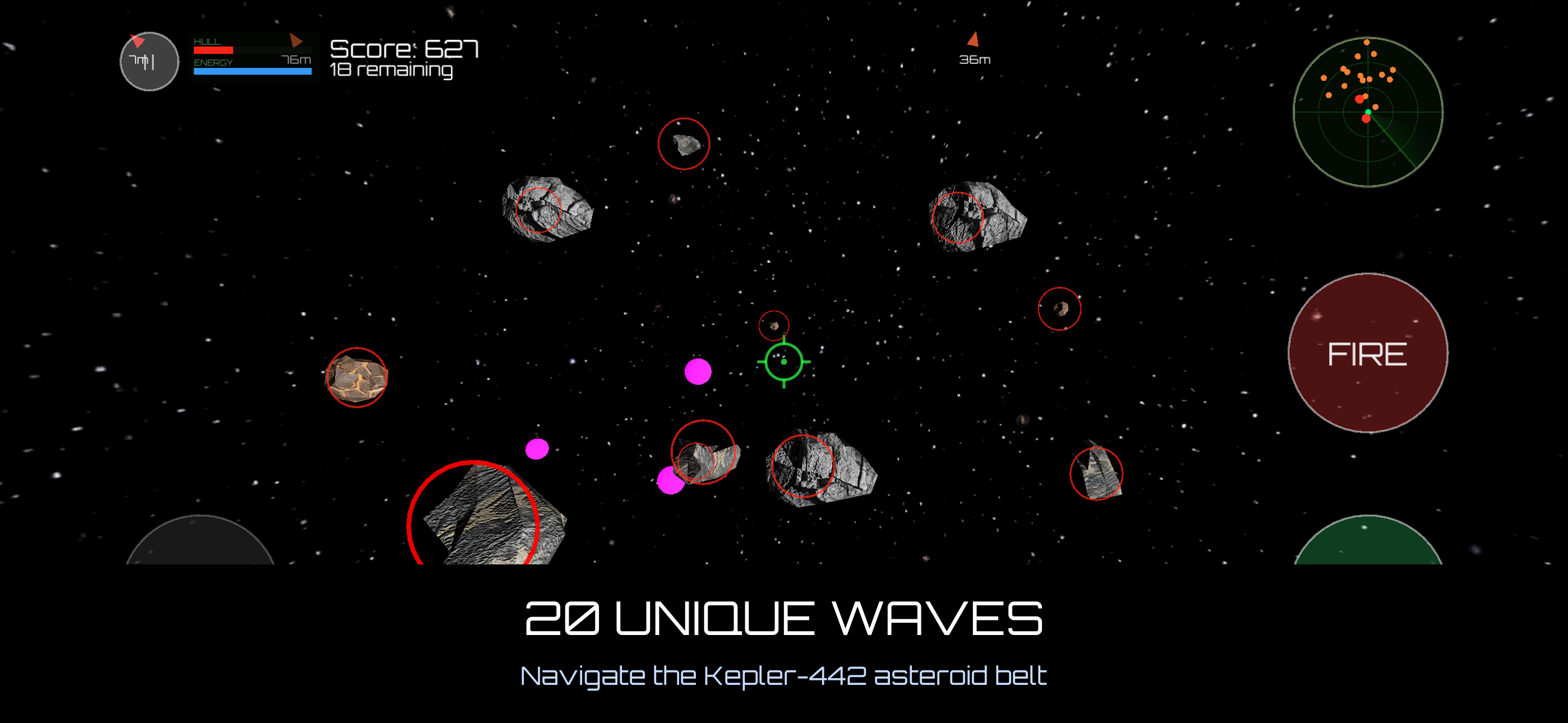 Asteroid 3D gameplay